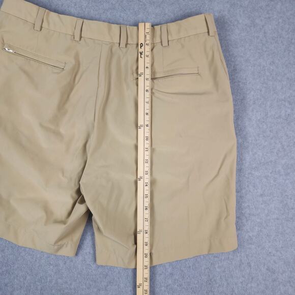Brooks Brothers Shorts Mens Size 38 Flat Front Chino Golf Tan Khaki - Picture 9 of 15